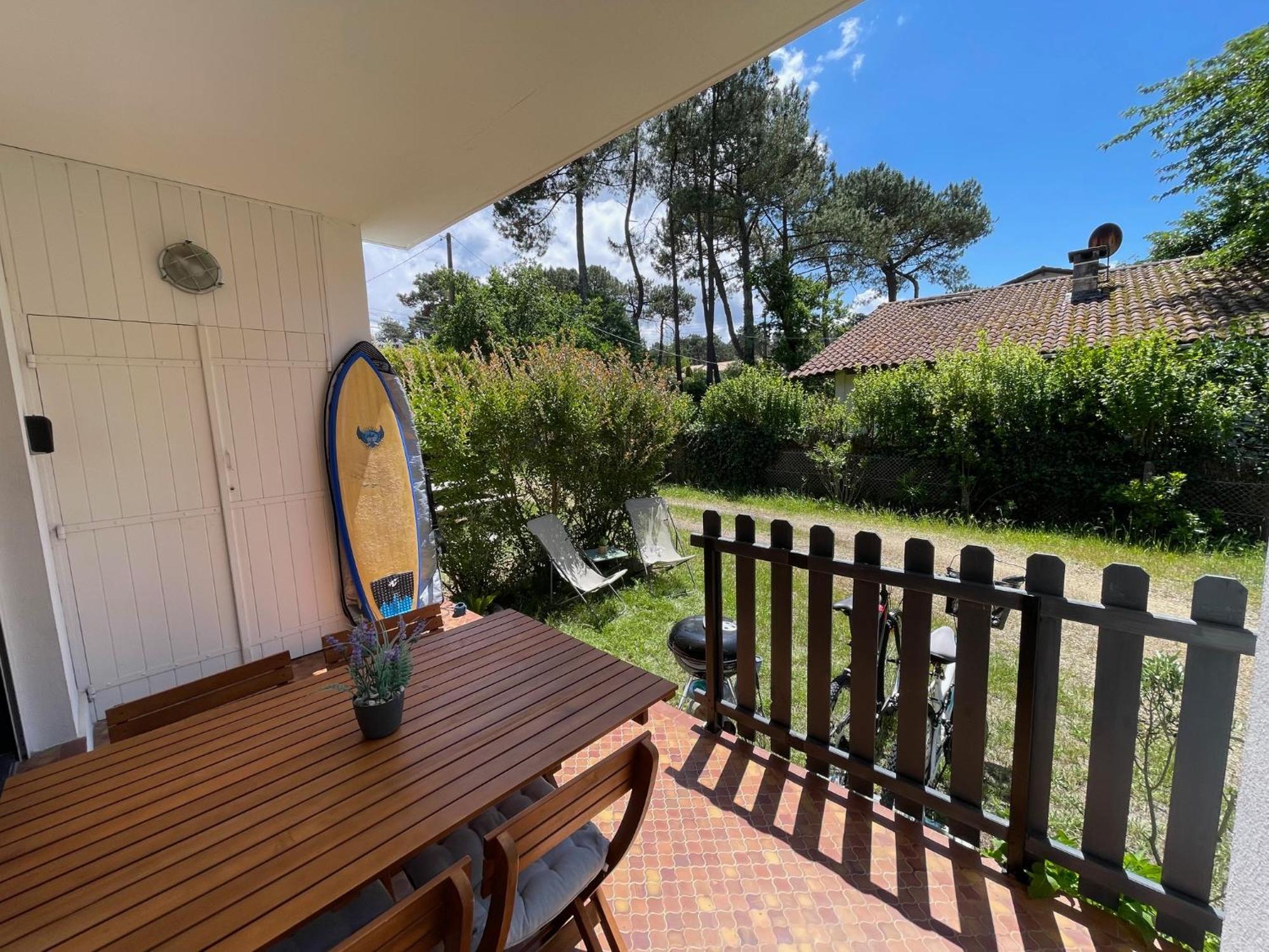 Appartement Avec Chambre, Terrasse Et Jardinet Proche Plage, Foret Pins, Piste Cyclable, Lac Mimizan-Plage Kültér fotó
